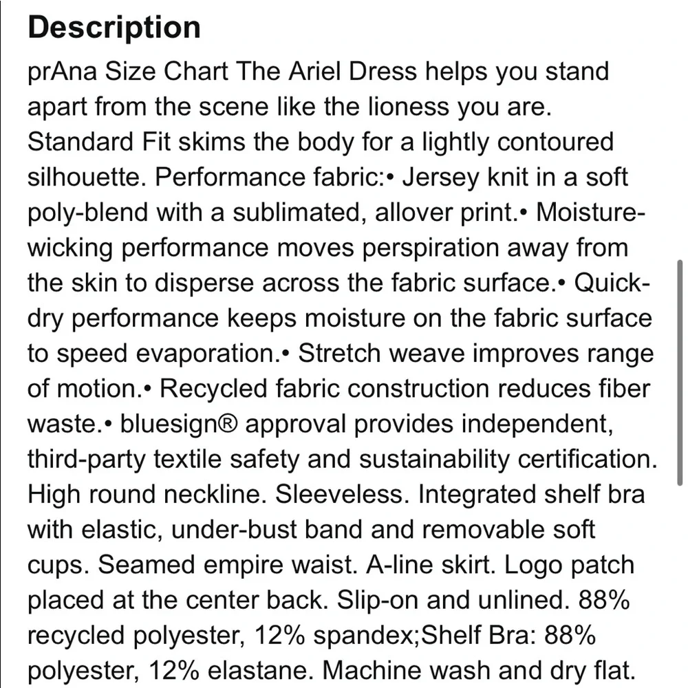 NWOT Prana Ariel Dress - Picture 3 of 9